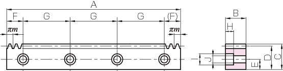 KRFD 조질 랙기어(J시리즈)