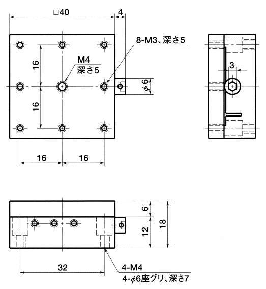 TAS 소형X축블록스테이지