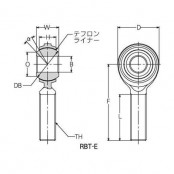 RBT-E 로드엔드(2피스형) 수나사
