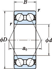 복열앵귤러볼베어링