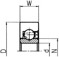 수지베어링 D시리즈 DR-H(외주플랫·표준타입)