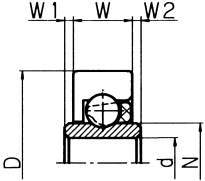 수지베어링 D시리즈 DR-H(외주플랫·표준타입)