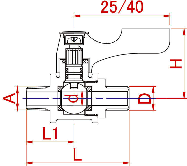 에이스볼 스트레이트형 BS 양외나사형