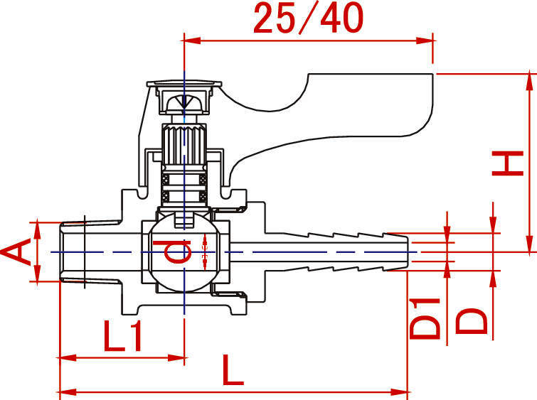 에이스볼 스트레이트형 BH 호스니플일체형