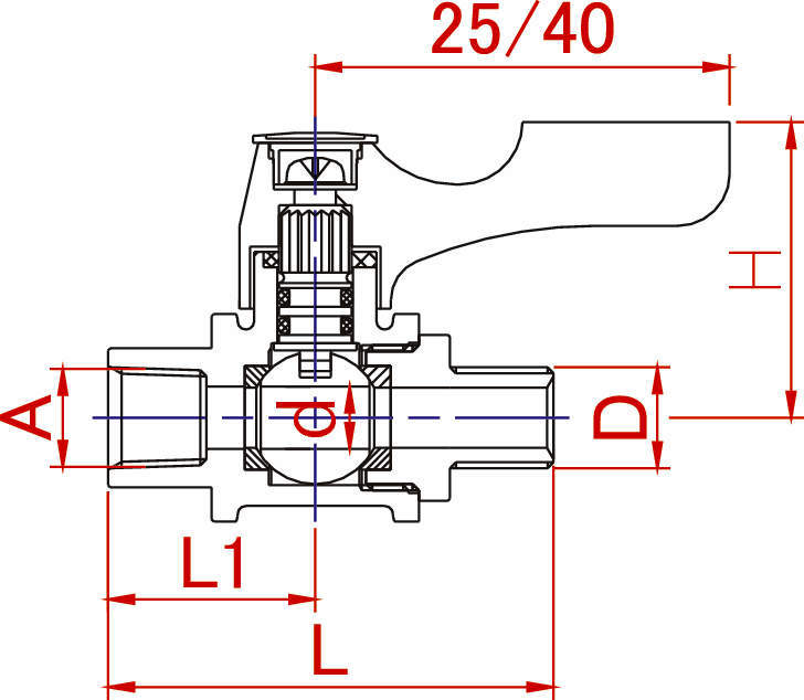 에이스볼 스트레이트형 BV 내, 외나사형
