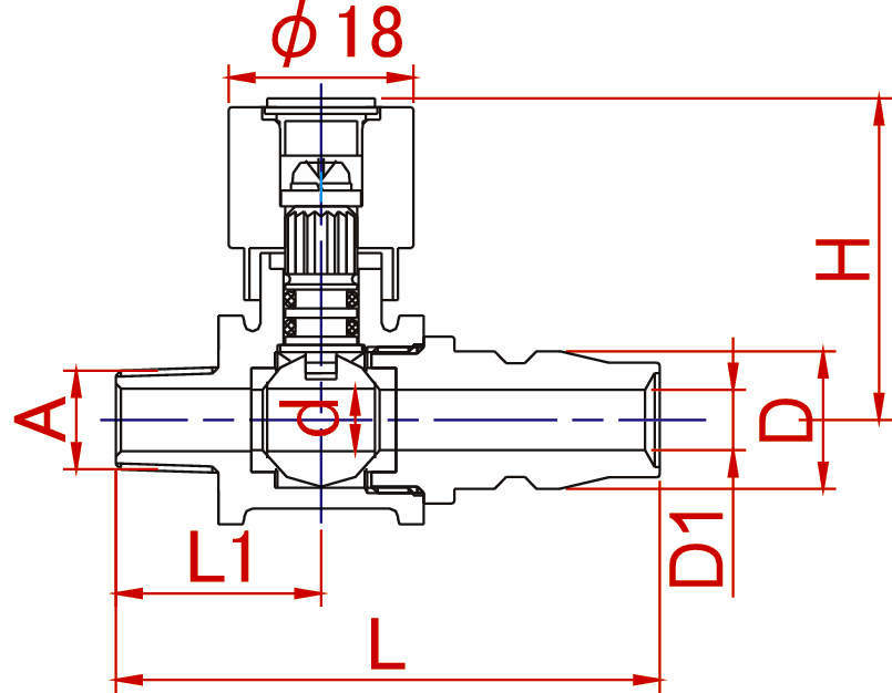 에이스볼 스트레이트형 BO 커플링접속형