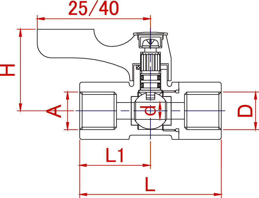 에이스볼 스트레이트형 BK 메탈코크형