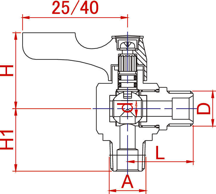 에이스볼 앵글형 BS 양외나사형