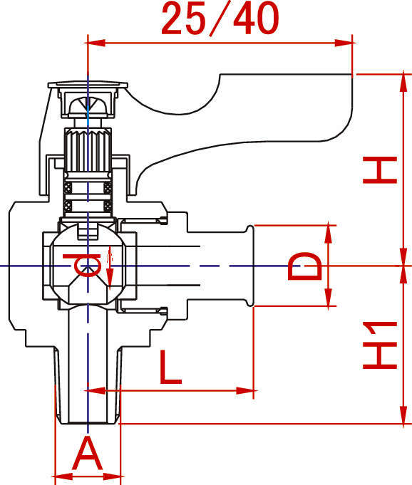 에이스볼 앵글형 BD 플라스틱코크형