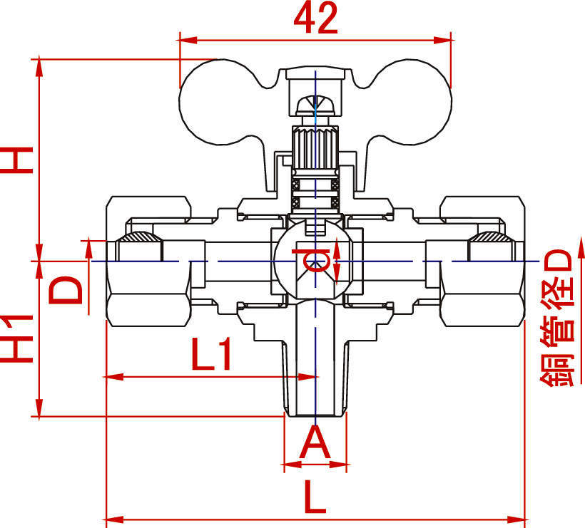 에이스볼 앵글형 BR 절환용, 동관용링형