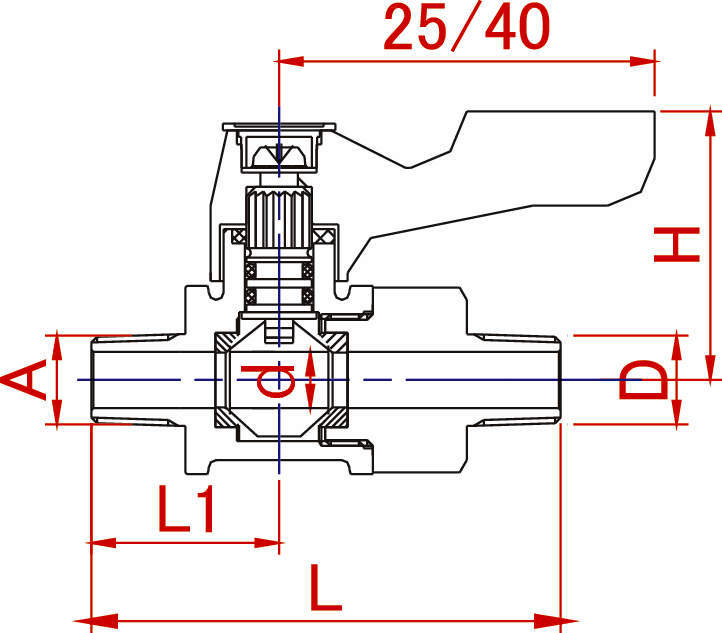 에이스볼 스트레이트형 BS 양외테이퍼나사형