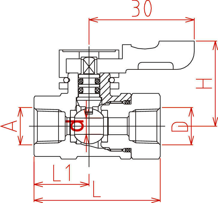 에이스볼-21 UW 양안쪽나사형