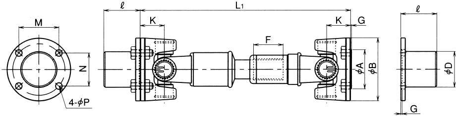 축딸린조인트 베어링타입KL형