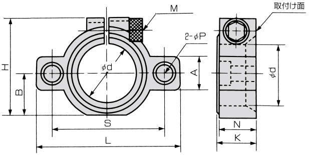 FPA형(플랜지형·슬리트조임)