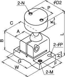 3차원브라켓 근접타입(나사취부)