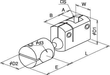 3차원브라켓 사각형구멍타입(수평취부)