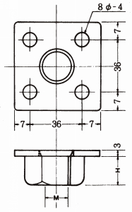 PN／PN1／PN2 조정볼트용너트