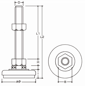 WD-A3／WD-B3 경방진용 바닥러버부착