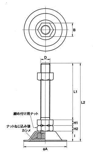 D-J-A 나사부흔들림방지 표준접시타입