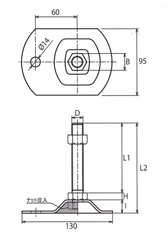 D-E-W 앵커고정용(받침대대형타입)
