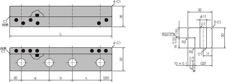 다이슬라이드 L형플레이트 LA