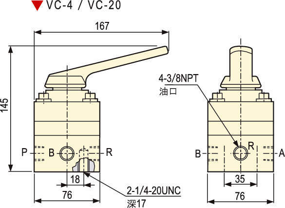 펌프마운트타입수동변／리모트타입수동변