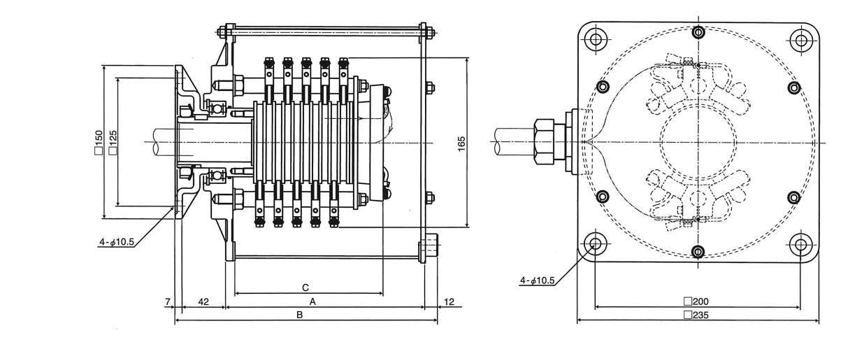 동력·제어용슬립링옥내사양　SR형시리즈