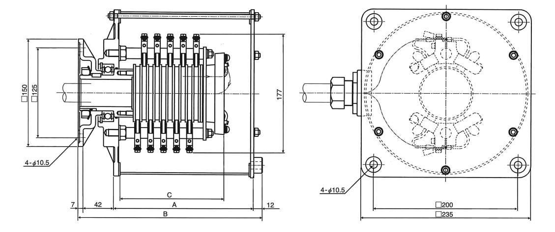 동력·제어용슬립링옥내사양　SR형시리즈