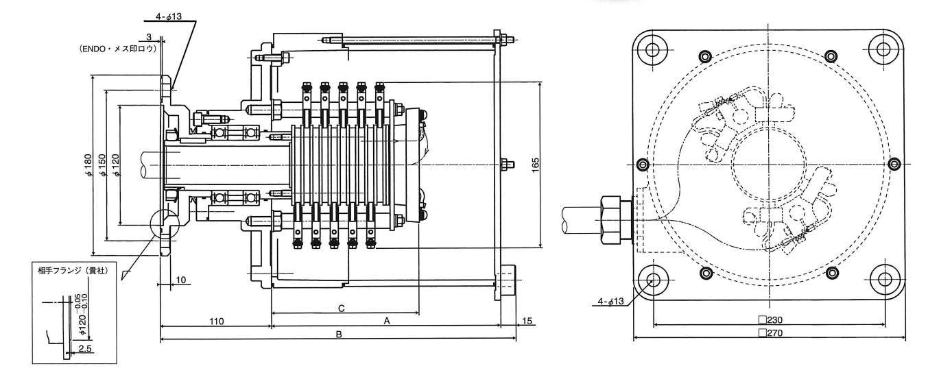 동력·제어용슬립링옥외사양　SR형시리즈