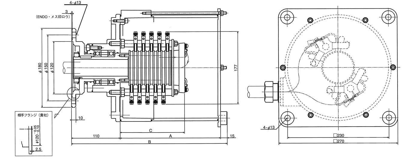 동력·제어용슬립링옥외사양　SR형시리즈