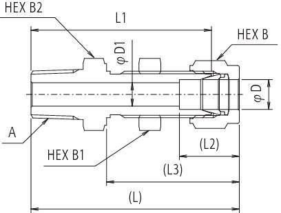 파워풀록 하프판넬유니온(NPT나사)