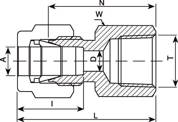 V-Lok 게이지유니온(NPT)