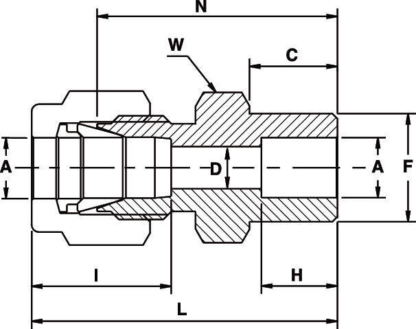 V-Lok 웰딩리듀서(암)