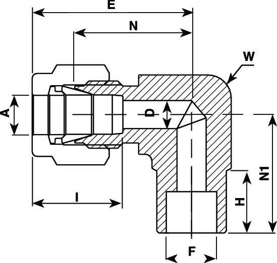 V-Lok 웰딩엘보리듀서(암)