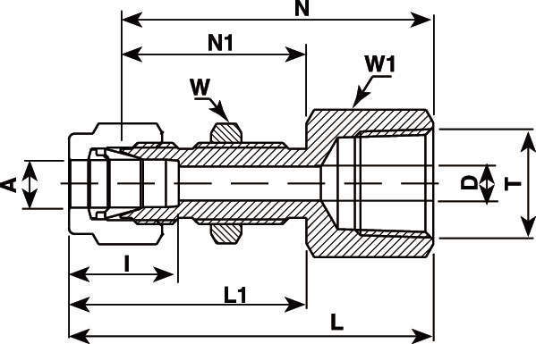 V-Lok 게이지판넬유니온(NPT)