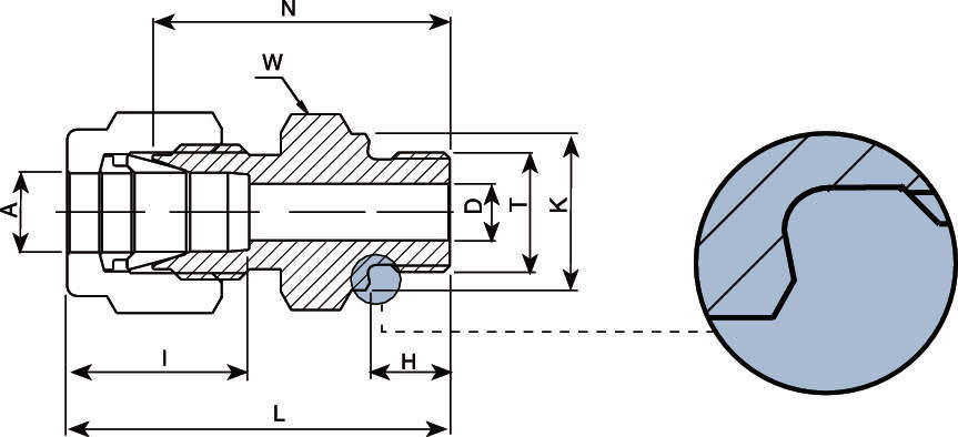 V-Lok 하프유니온(G)
