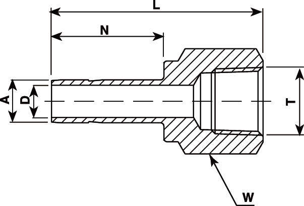 V-Lok 튜브게이지어댑터(Rc)