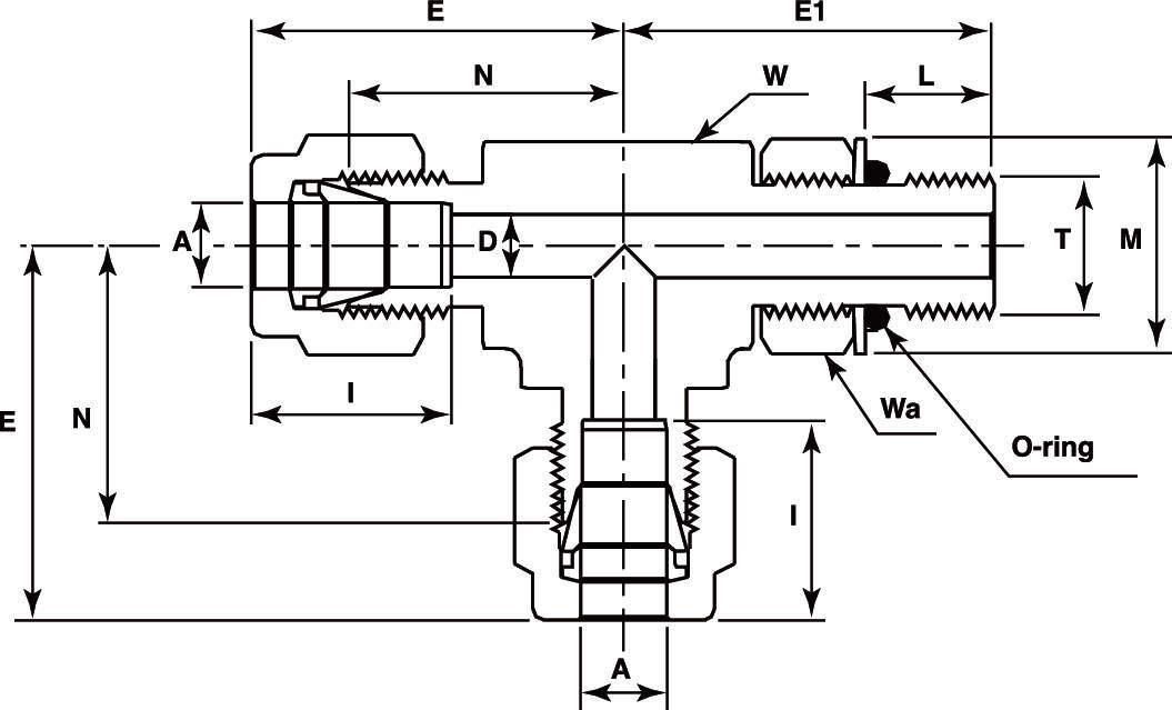 V-Lok 포지션너블타입피팅 티엘유니온(UNF)