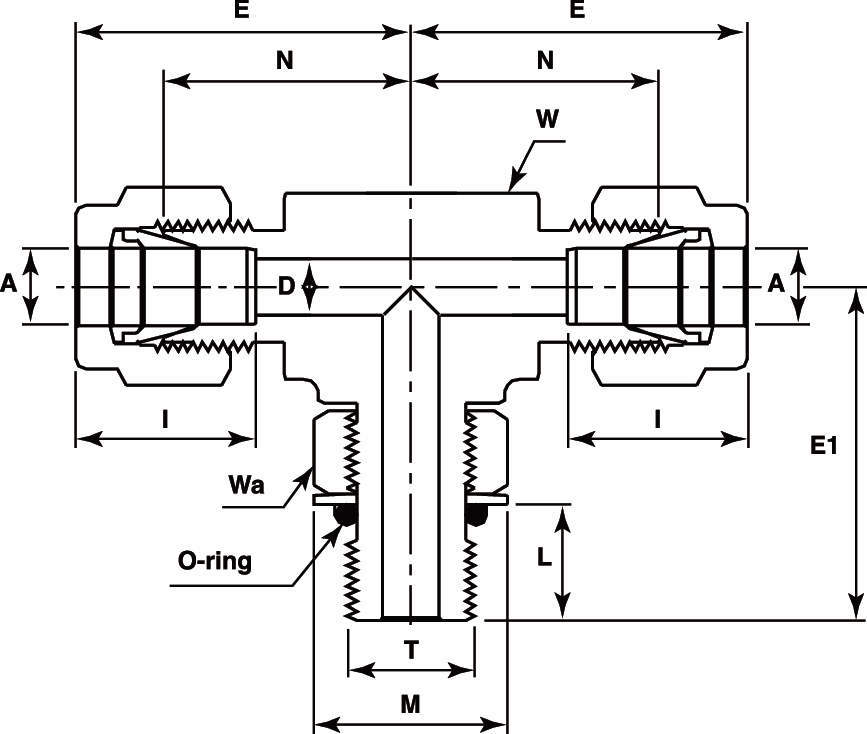V-Lok 포지션너블타입피팅 티에스유니온(UNF)