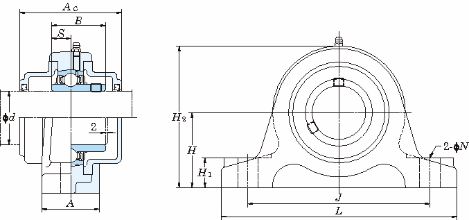 UCIP 두꺼운필로형(원통형구멍·커버포함)