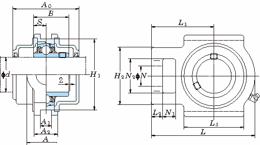 UCT 테이크업형(원통형구멍·커버포함)