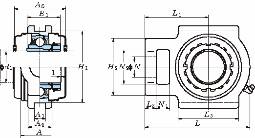 UKT 테이크업형(테이퍼구멍·커버포함)