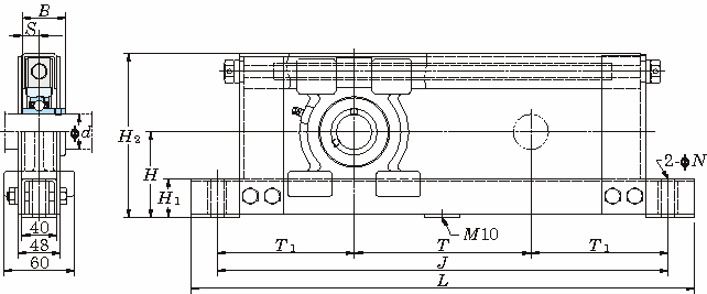 UCTL 홈형강제프레임붙이테이크업형(원통형구멍)