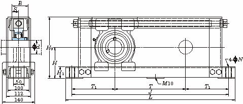 UCTU 홈형강제프레임붙이테이크업형(원통형구멍)