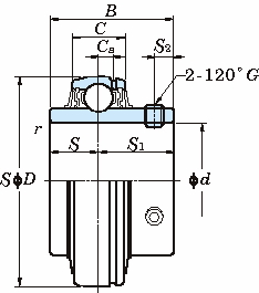 UC·UC-S6 인서트베어링(원통형구멍)