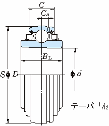 UK 인서트베어링(테이퍼구멍)