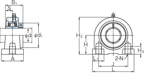 NCPA 폭좁은 필로형(동심칼라포함)