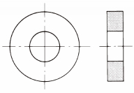 KP-B 압력계용가스켓(크롬피막)
