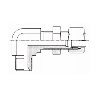 KLS 호스접속격벽유니온엘보(암)