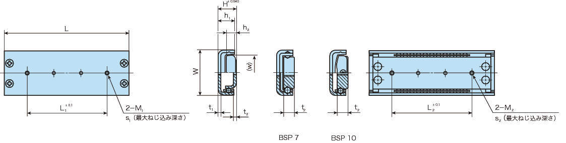 정밀볼슬라이드(유한직선운동형) BSP